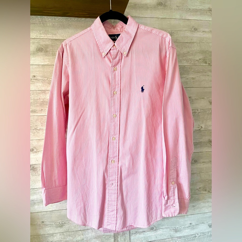 Men’s striped RL button down